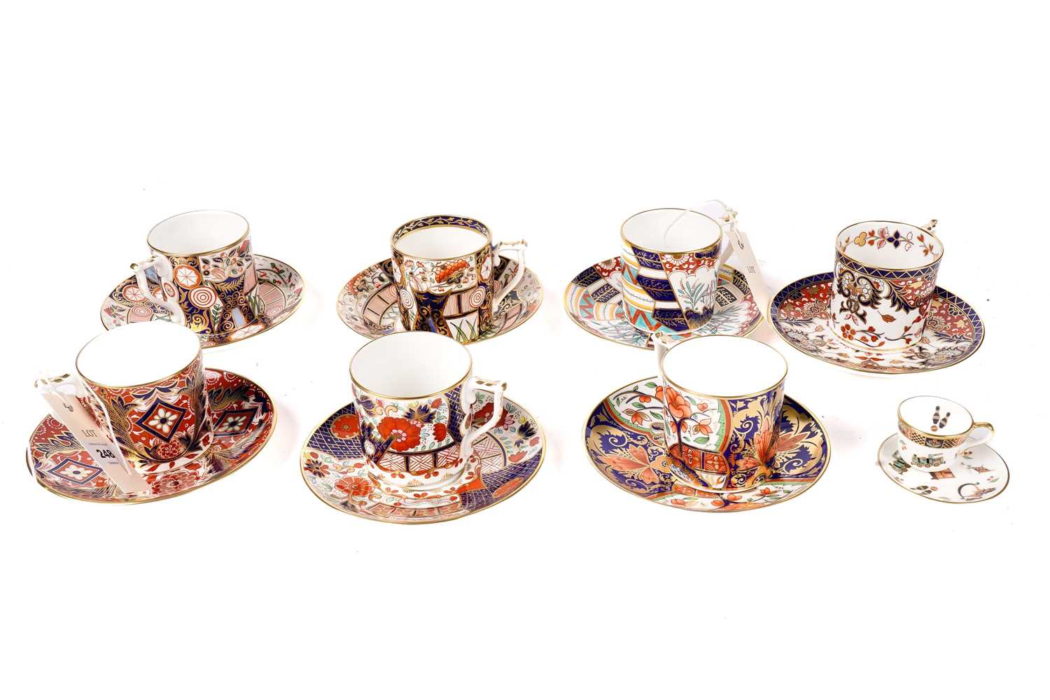 Lot 248 - A selection of Royal Crown Derby The Curator’s Club teacups and saucers