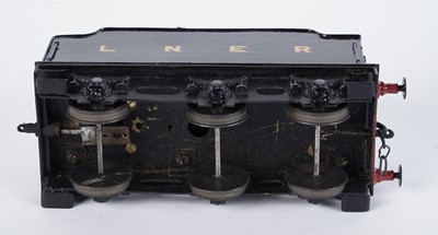 Lot 145 - A metal kit-built 0-gauge 0-6-0 locomotive and six-wheel tender