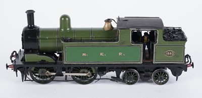 Lot 166 - A metal kit-built 0-gauge 0-4-4 locomotive