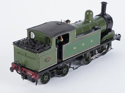 Lot 166 - A metal kit-built 0-gauge 0-4-4 locomotive