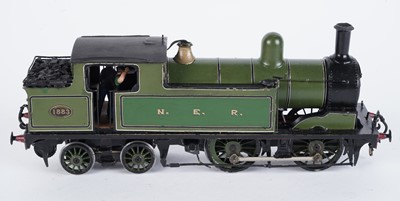 Lot 166 - A metal kit-built 0-gauge 0-4-4 locomotive