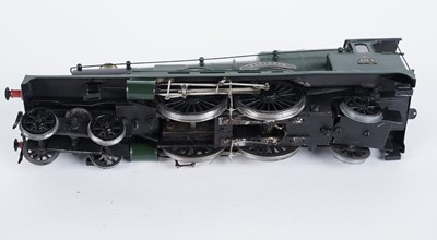 Lot 169 - A metal kit-built 0-gauge 4-4-2 locomotive and six-wheel tender
