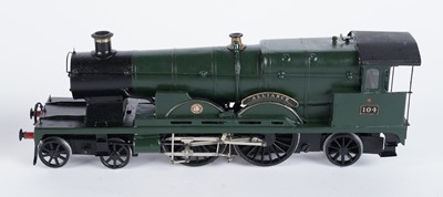 Lot 169 - A metal kit-built 0-gauge 4-4-2 locomotive and six-wheel tender