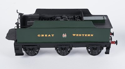 Lot 169 - A metal kit-built 0-gauge 4-4-2 locomotive and six-wheel tender