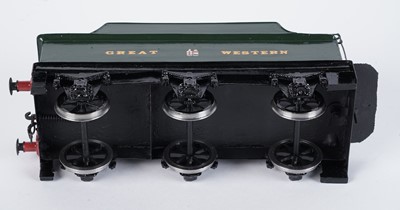 Lot 169 - A metal kit-built 0-gauge 4-4-2 locomotive and six-wheel tender