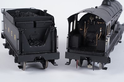 Lot 190 - A metal kit-built 0-gauge 4-4-2 locomotive and six-wheel tender