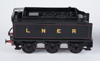 Lot 213 - A metal kit-built 0-gauge 4-4-0 locomotive and six-wheel tender