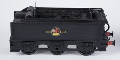 Lot 215 - A metal kit-built 0-gauge 0-6-0 locomotive and six-wheel tender