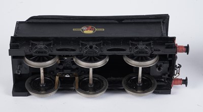 Lot 215 - A metal kit-built 0-gauge 0-6-0 locomotive and six-wheel tender