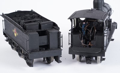 Lot 215 - A metal kit-built 0-gauge 0-6-0 locomotive and six-wheel tender