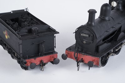 Lot 215 - A metal kit-built 0-gauge 0-6-0 locomotive and six-wheel tender