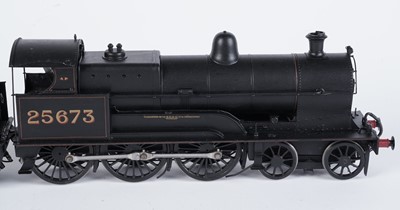 Lot 245 - A metal kit-built 0-gauge 4-6-0 locomotive and six-wheel tender