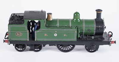Lot 247 - A metal kit-built 0-gauge 2-2-4 tank locomotive