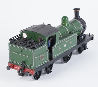 Lot 247 - A metal kit-built 0-gauge 2-2-4 tank locomotive