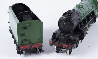 Lot 266 - A metal kit-built 0-gauge 4-6-2 locomotive and eight-wheel tender