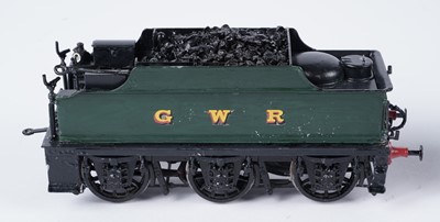 Lot 280 - A metal kit-built 0-gauge 0-6-0 locomotive and six-wheel tender