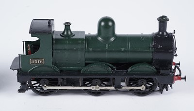 Lot 280 - A metal kit-built 0-gauge 0-6-0 locomotive and six-wheel tender