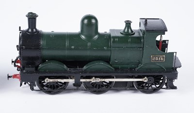 Lot 280 - A metal kit-built 0-gauge 0-6-0 locomotive and six-wheel tender