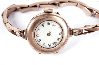Lot 572 - A Rotary 9ct gold cased cocktail wristwatch; and another