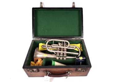 Lot 384 - A Boosey & Hawkes 'Regent' cornet; and an SMS Academy clarinet
