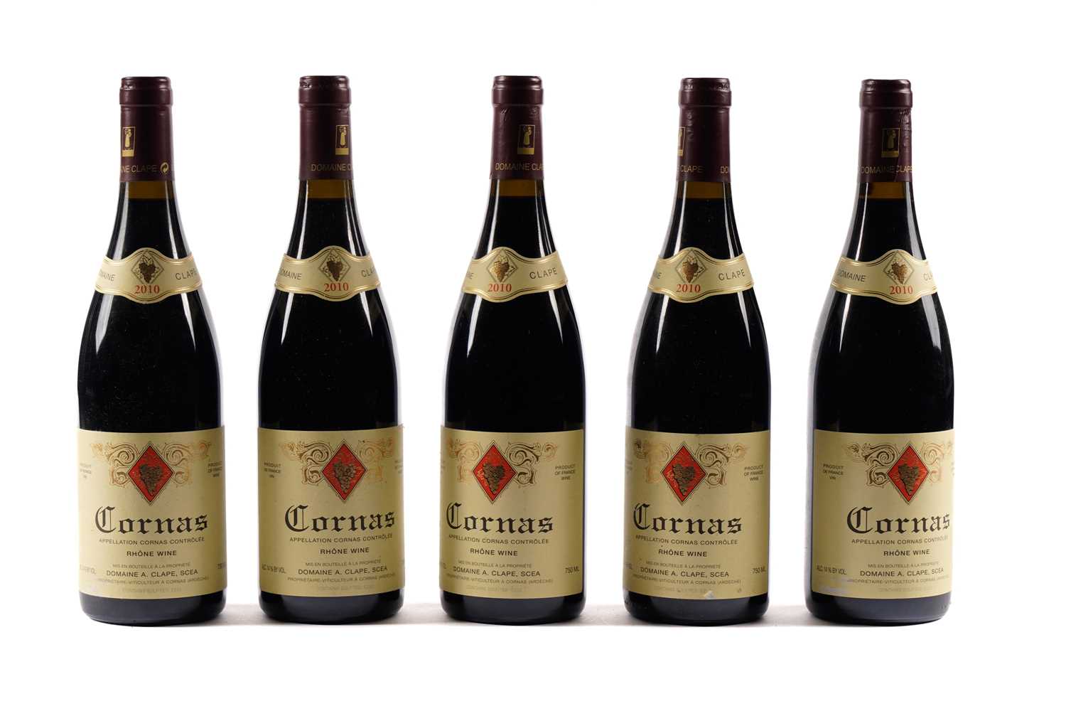 74 - Six bottles of Cornas, Domaine A Clape 2010