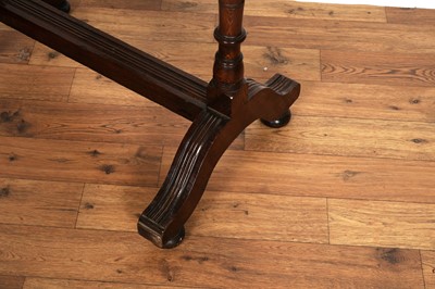 Lot 6 - An early 20th Century oak and brass dinner gong