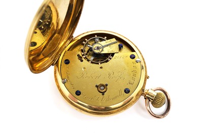 Lot 1002 - Robert Rolfe, London: an 18ct yellow gold cased open faced pocket watch