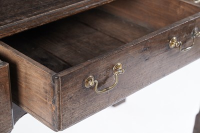 Lot 70 - A George III oak dresser base
