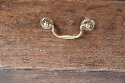 Lot 70 - A George III oak dresser base