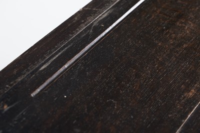 Lot 70 - A George III oak dresser base