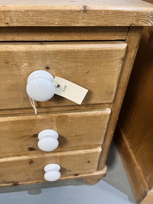 Lot 26 - A pair of Vintage pine beside cabinets