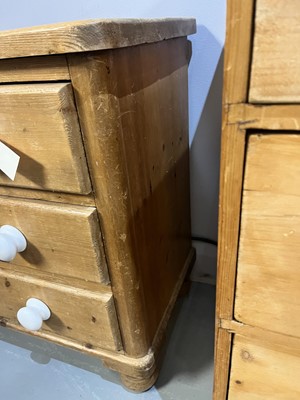 Lot 26 - A pair of Vintage pine beside cabinets