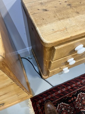 Lot 26 - A pair of Vintage pine beside cabinets