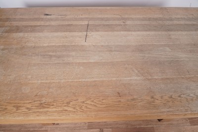 Lot 37 - A contemporary eight-piece oak dining room suite
