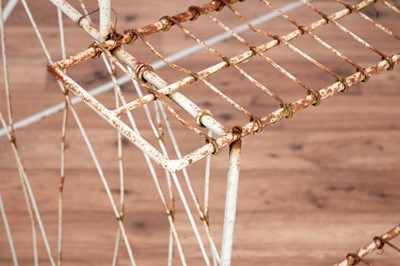 Lot 9 - A vintage wirework shop plant display stand
