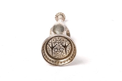 Lot 1392 - A late 19th Century Indian silver rosewater sprinkler