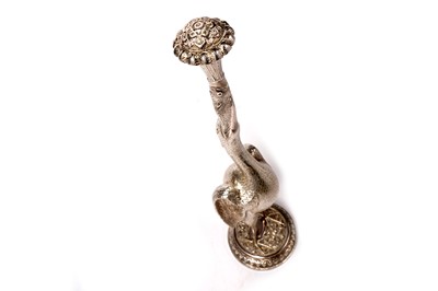 Lot 1392 - A late 19th Century Indian silver rosewater sprinkler