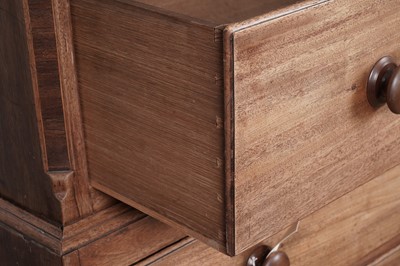 Lot 42 - A George III mahogany chest on chest