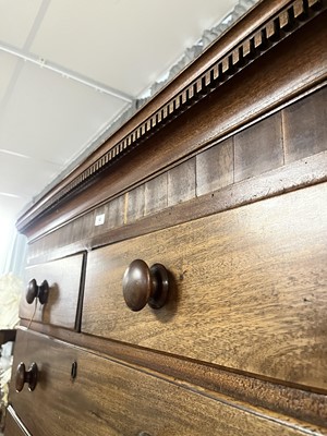 Lot 42 - A George III mahogany chest on chest