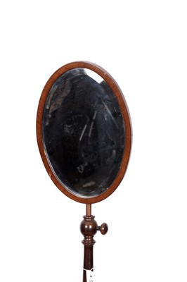 Lot 19 - An Edwardian shaving stand and mirror; and a nest of tables