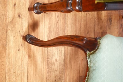 Lot 73 - Seven Victorian balloon back dining chairs