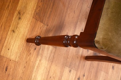 Lot 73 - Seven Victorian balloon back dining chairs