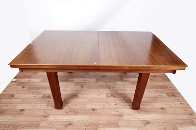Lot 78 - A mahogany pool dining table