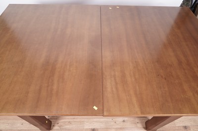 Lot 78 - A mahogany pool dining table