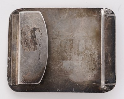 Lot 240 - A rare 800 standard silver German Highland Light Infantry belt buckle