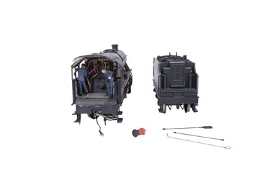 Lot 27 - A metal kit-built 0-gauge two rail electric 2-6-0 locomotive and six-wheel tender