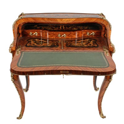 Lot 601 - An exhibition quality Louis XV style bureau en pente attributed to George Blake