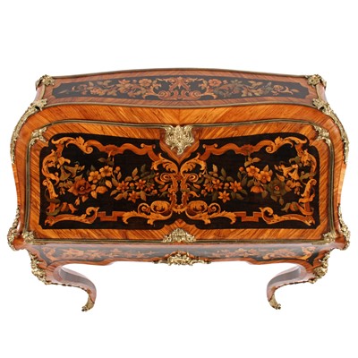 Lot 601 - An exhibition quality Louis XV style bureau en pente attributed to George Blake