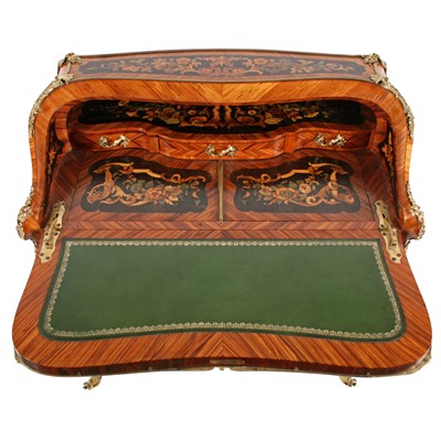 Lot 601 - An exhibition quality Louis XV style bureau en pente attributed to George Blake