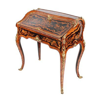 Lot 601 - An exhibition quality Louis XV style bureau en pente attributed to George Blake
